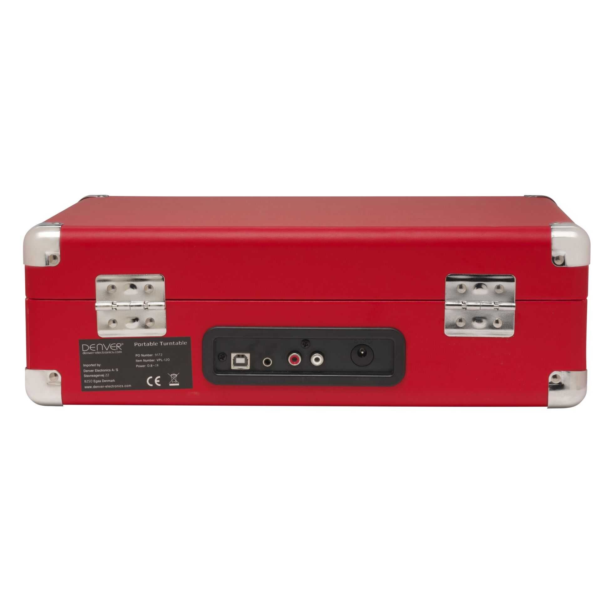 DENVER VPL-120 - Plattenspieler - Rot