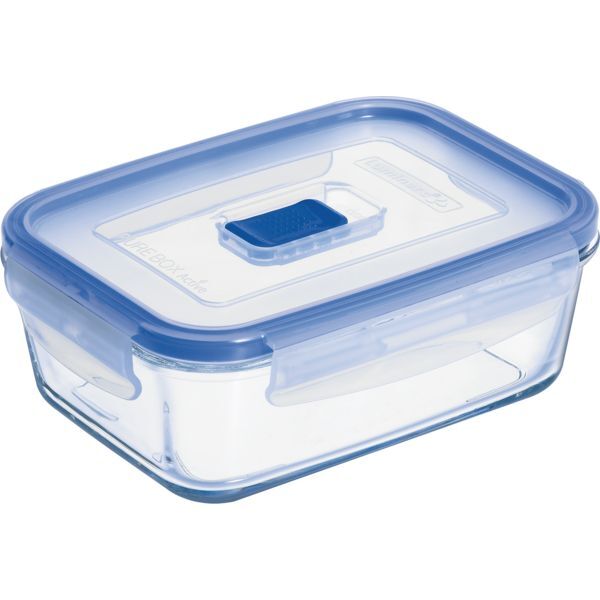 LUMINARC Pure Box Vorratsdose rechteckig, mit Deckel, Inhalt: 0,82 Liter