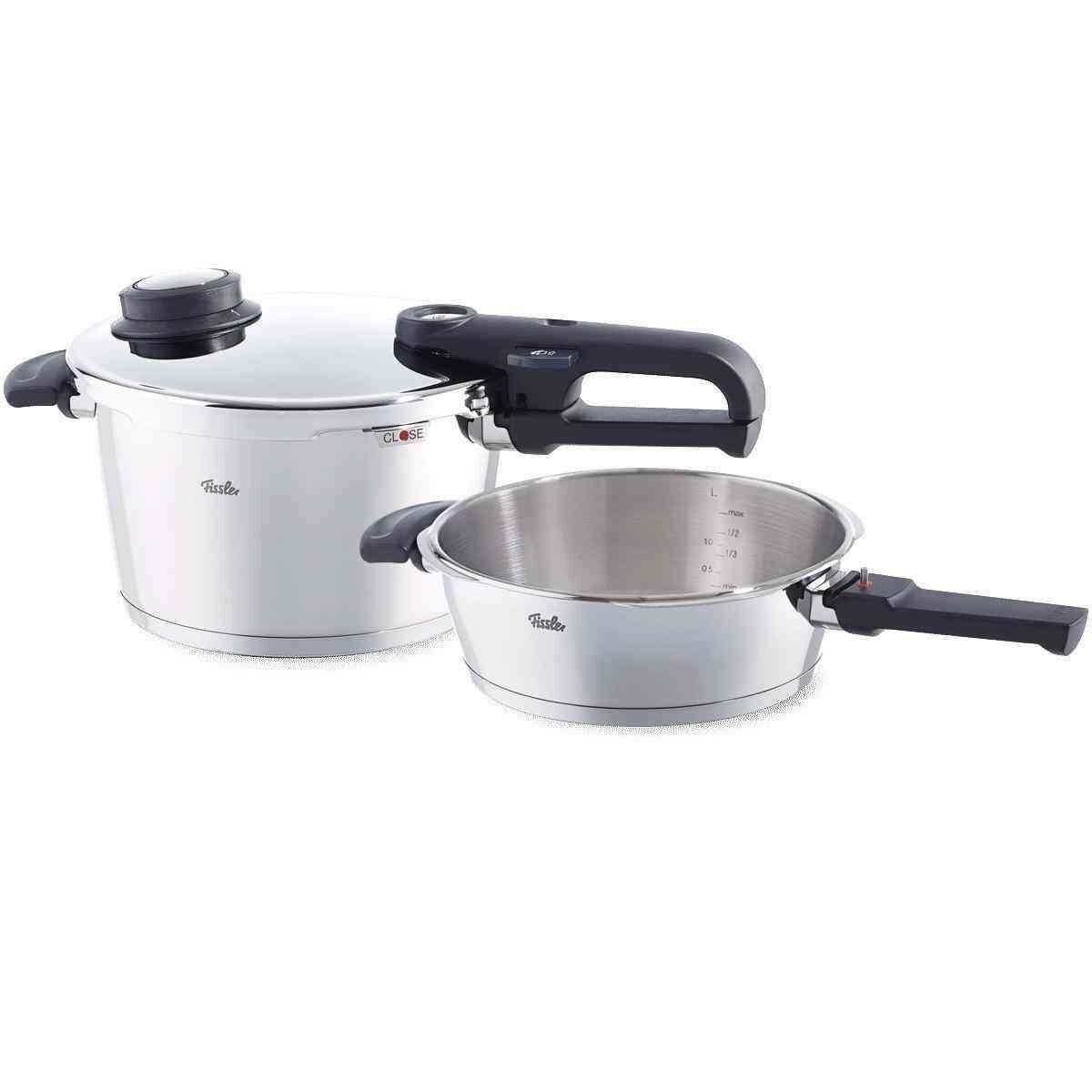 Fissler Vitavit Premium Set 2tlg SBP2,5+SKT4,5 mit gelochtem Einsatz
