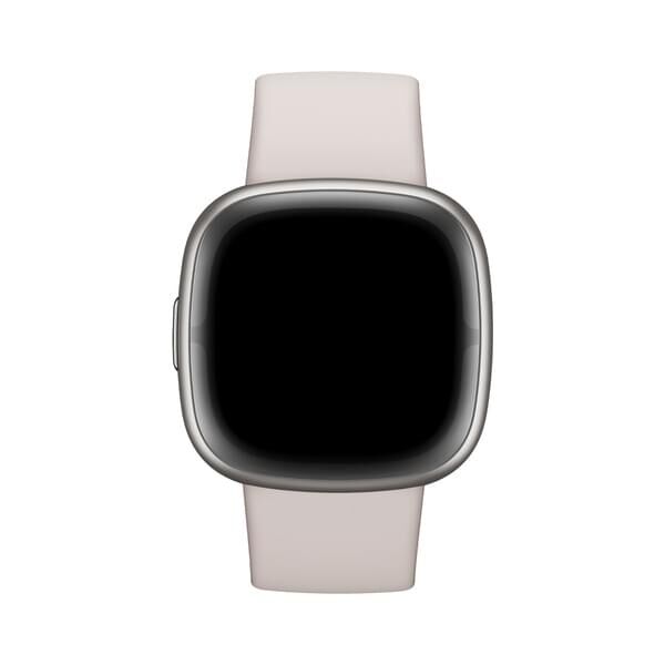 fitbit Sense 2 lunar white/platinum Aktivitätsuhr - Smartwatch mit NFC, GPS & EKG-Funktion