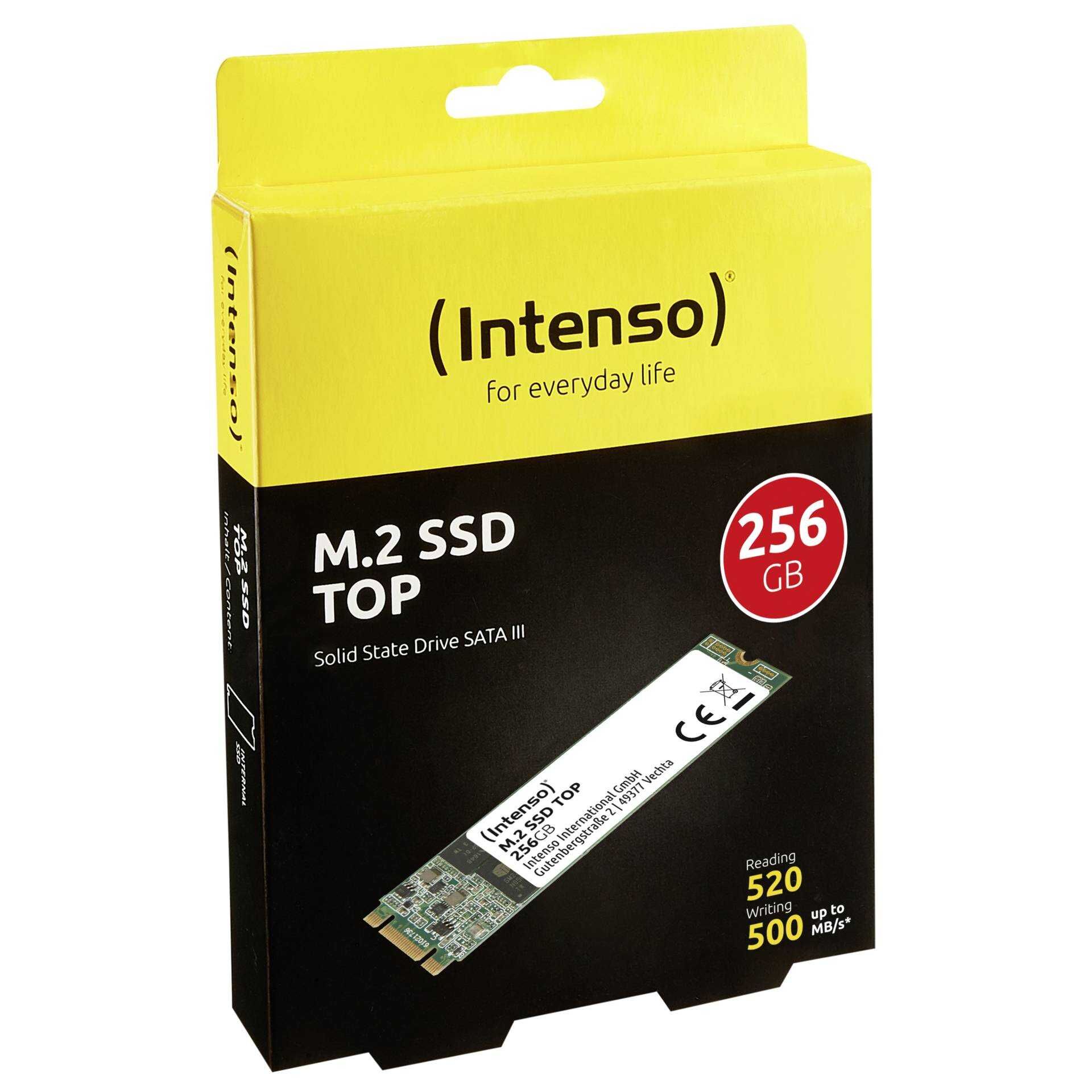 Intenso TOP - Solid-State-Disk - 256 GB - intern - M.2 2280 - SATA 6Gb/s