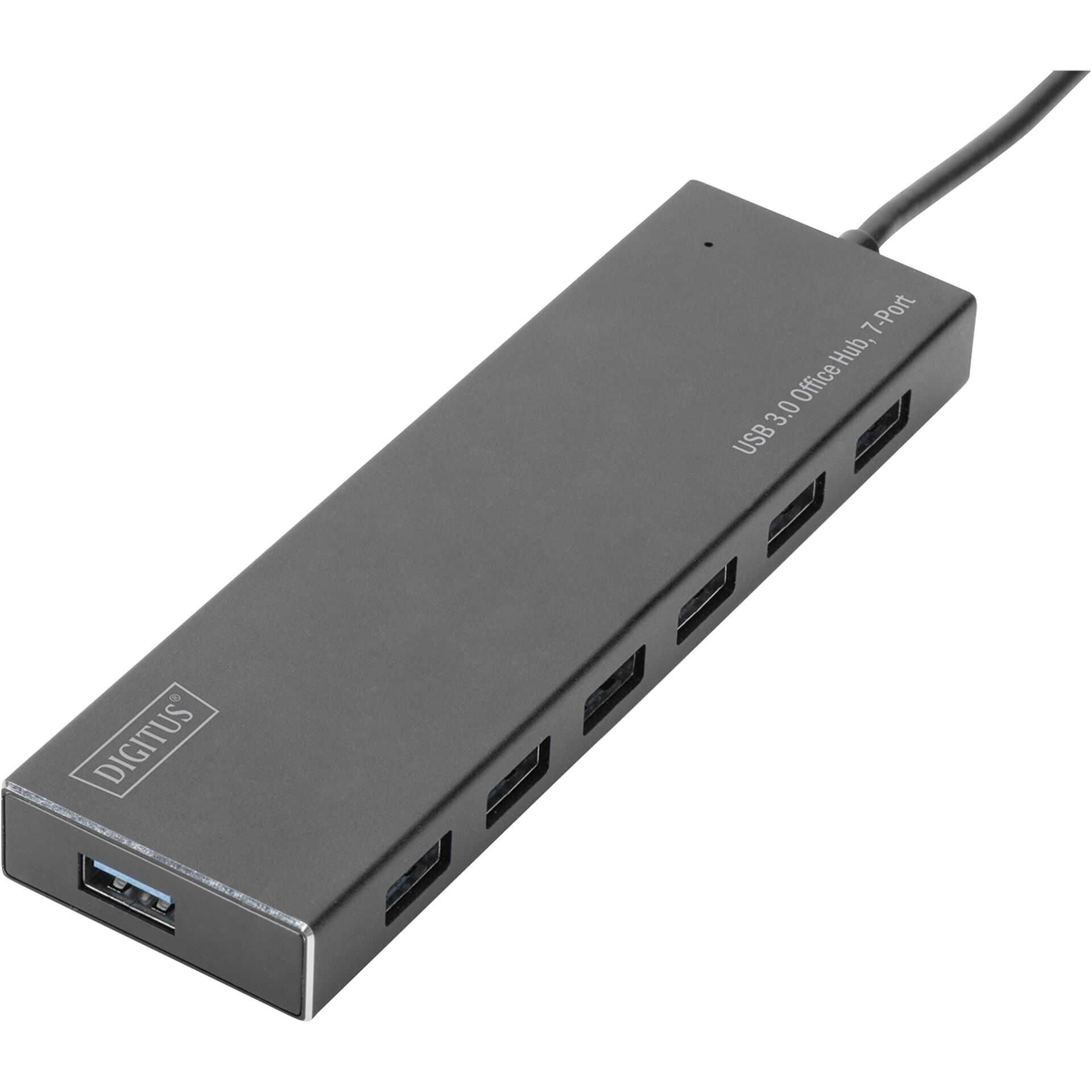 DIGITUS USB 3.0 Office Hub DA-70241-1 - Hub - 7 x SuperSpeed USB 3.0 - Desktop