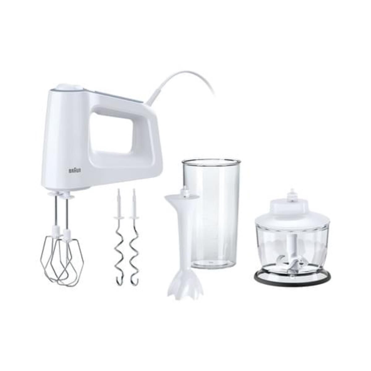BRAUN Handmixer HM 3135 Mixfuß Zerkleinerer 500 W weiß