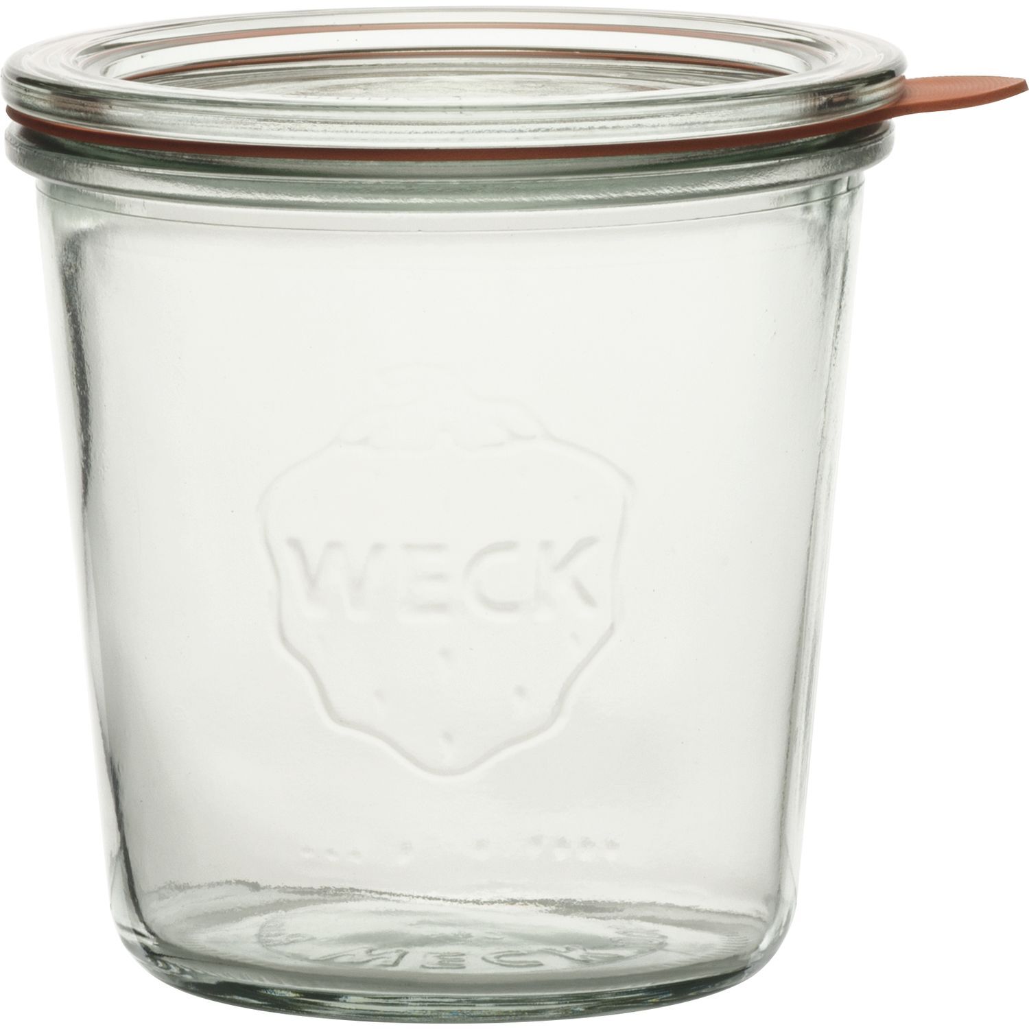 WECK Einkochglas 4-tlg., mit Deckel, Dichtungsring, Klammer, Inhalt: 0,50 Liter