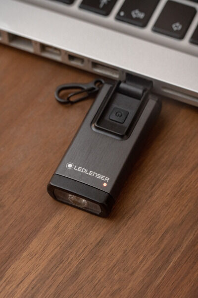 LED LENSER Schlüsselbundleuchte LED 400lm 80m Li-Ion IP2X USB-A gr LED LENSER K6R GREY