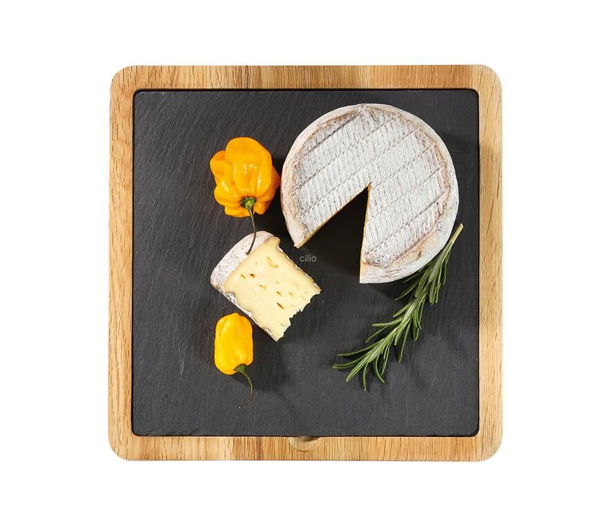 Cilio Servierbrett mit Schieferplatte FORMAGGIO