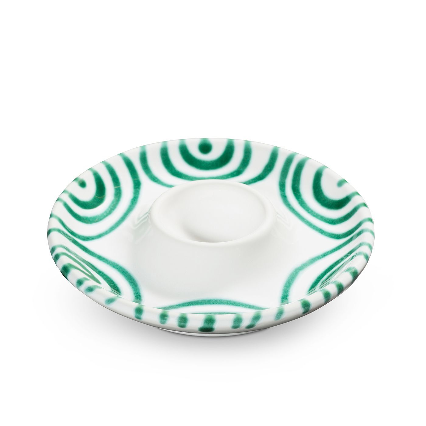 Gmundner Keramik Grüngeflammt  Eierbecher (Ø 12 cm)