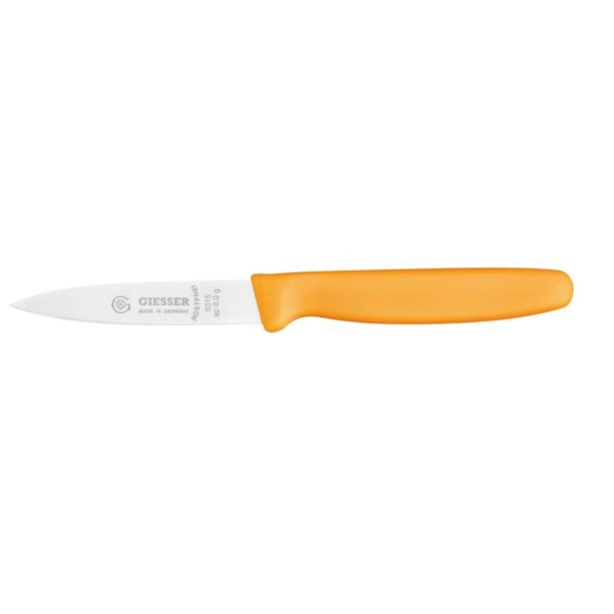 GIESSER Gemüsemesser glatt, 80 mm, gelb