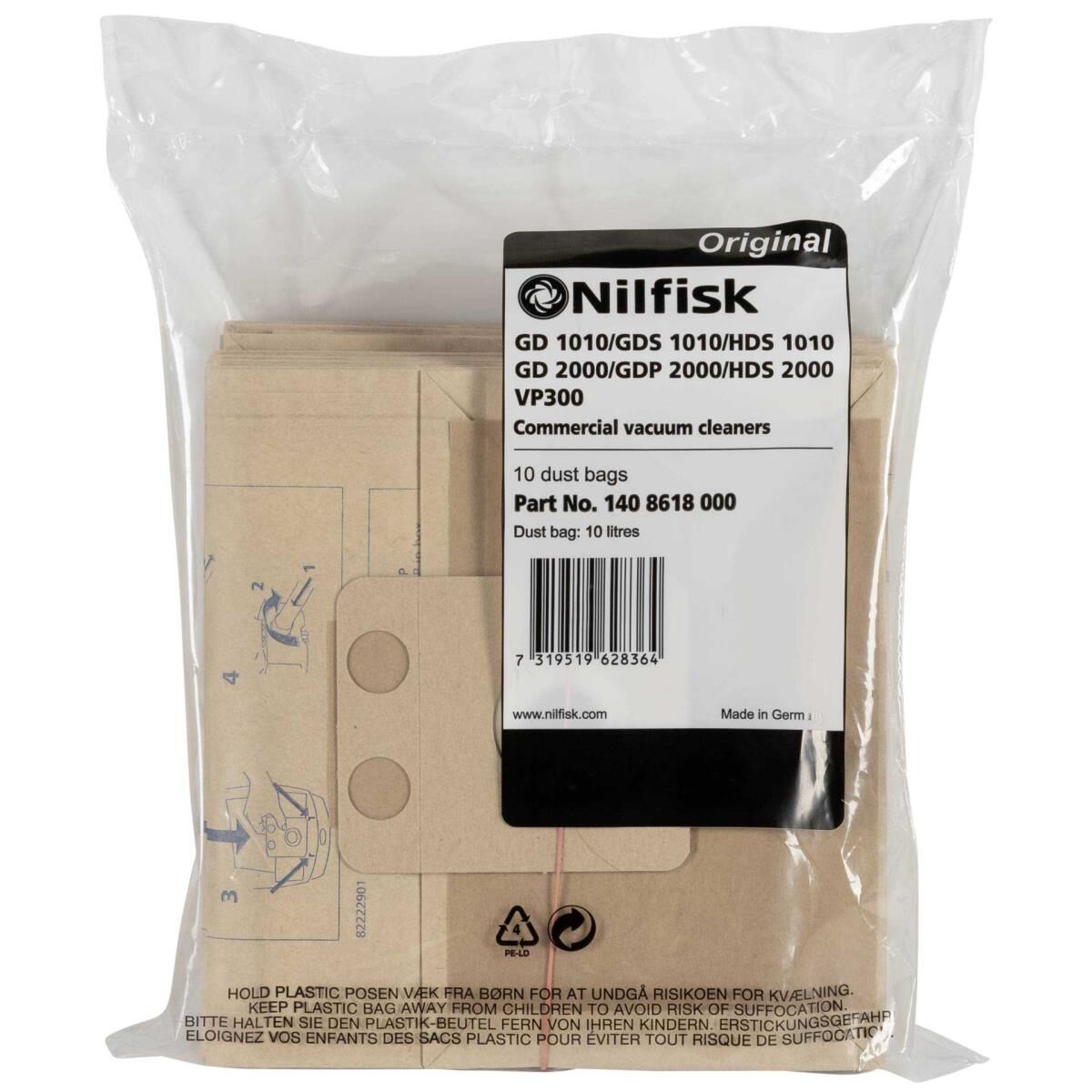 Nilfisk - Beutel-Kit - für Staubsauger