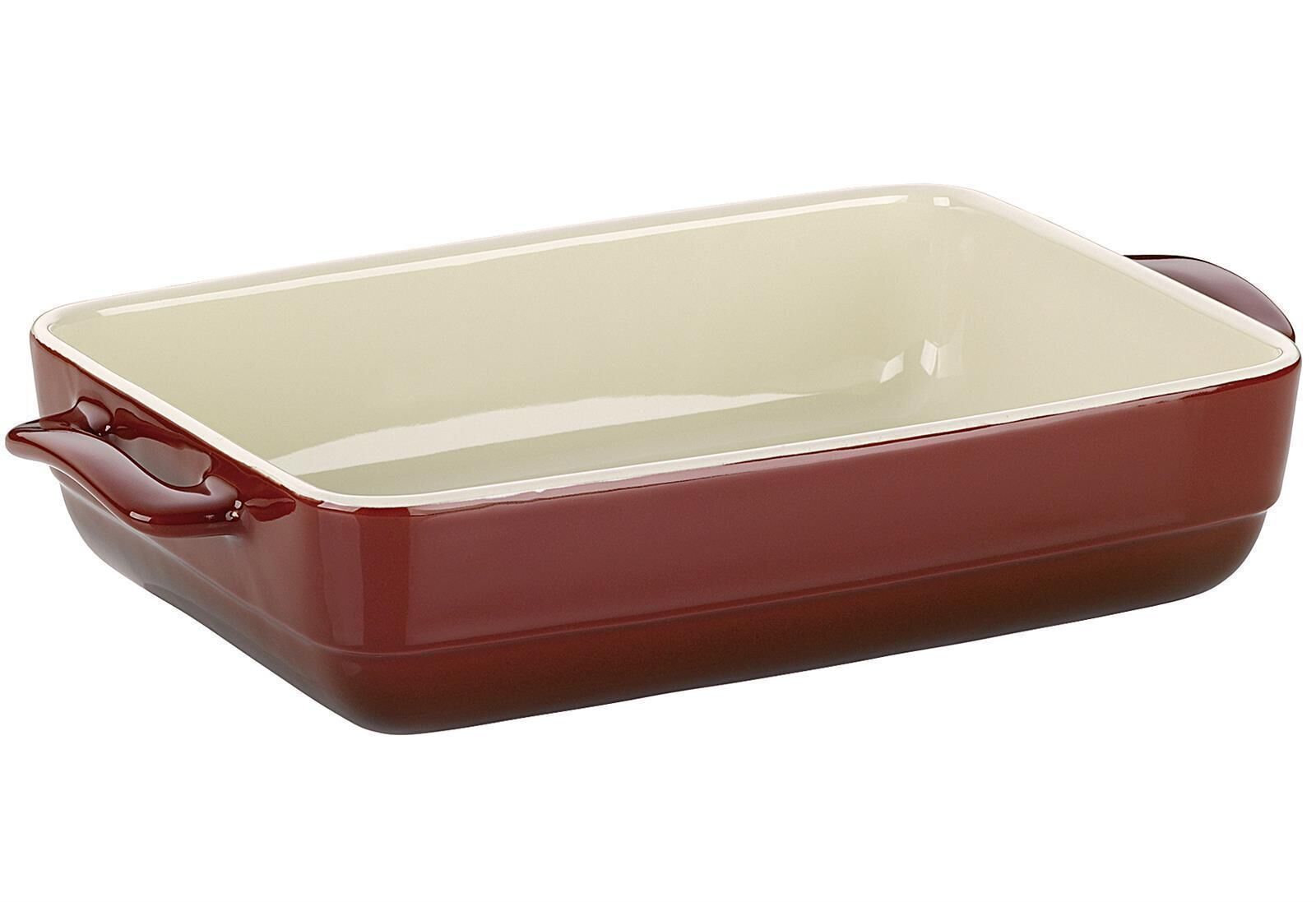 KELA Auflaufform Malin 37,5x22x5cm rot/beige