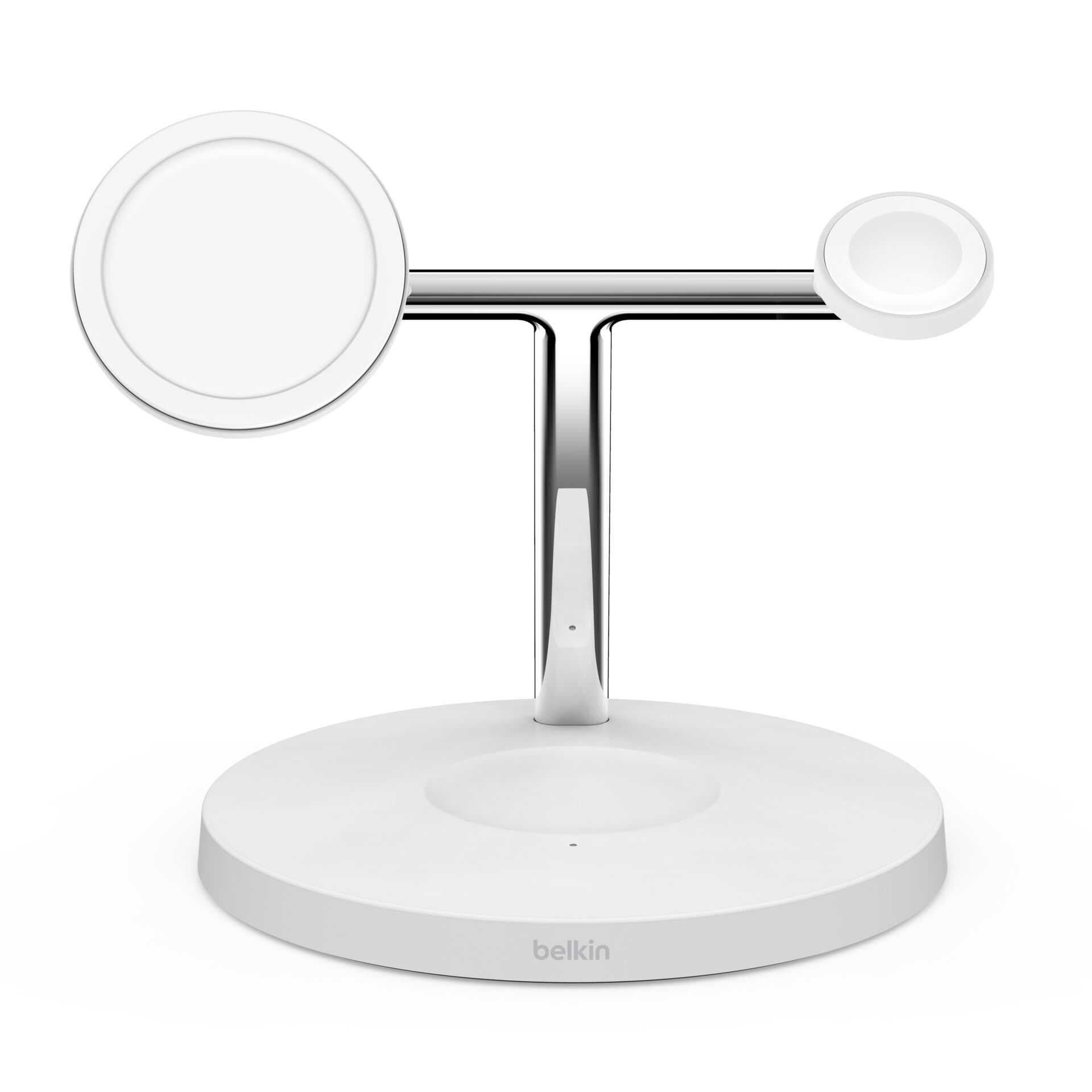Belkin BOOST CHARGE PRO MagSafe 3-in-1 - Kabelloses Ladegerät + AC-Netzteil - 15 Watt - Fast Charge - weiß
