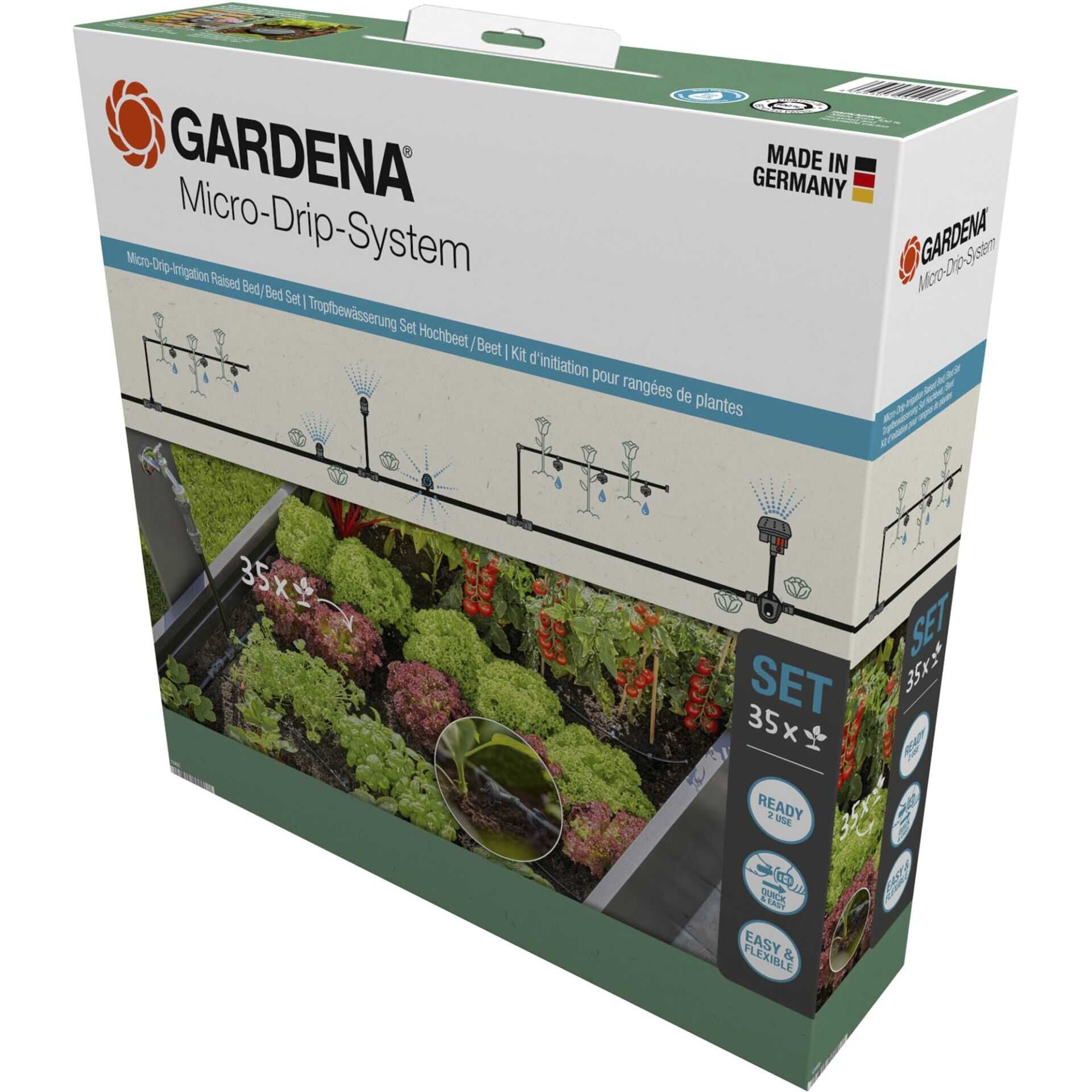 Gardena Micro-Drip-System Set Hochbeet/Beet (35 Pflanzen)