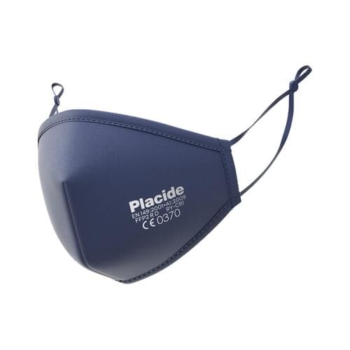 PLACIDE Nano waschbare FFP2 Maske navyblau 1er Pack