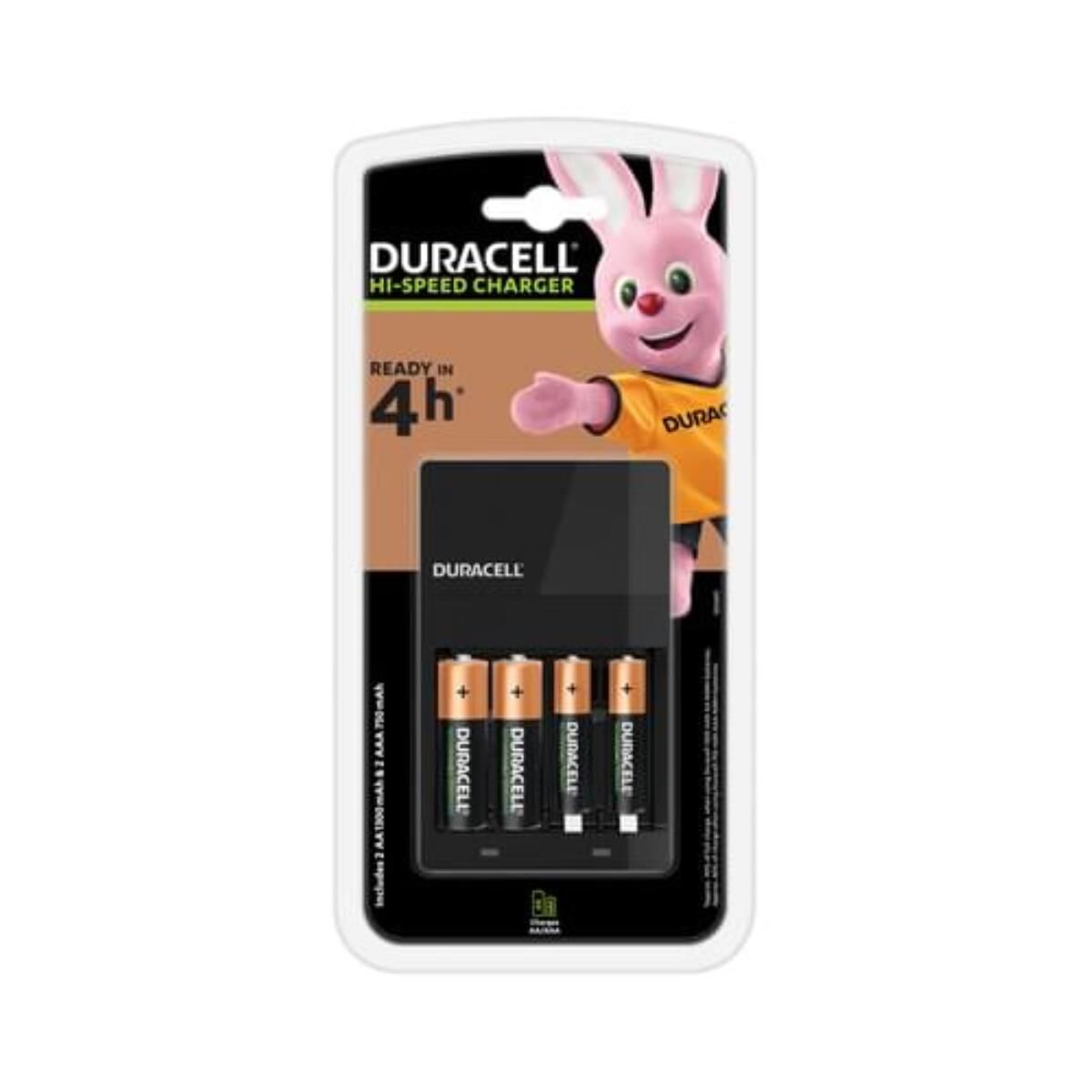 Duracell Ladegerät CEF14 mit 2AA u. 2AAA