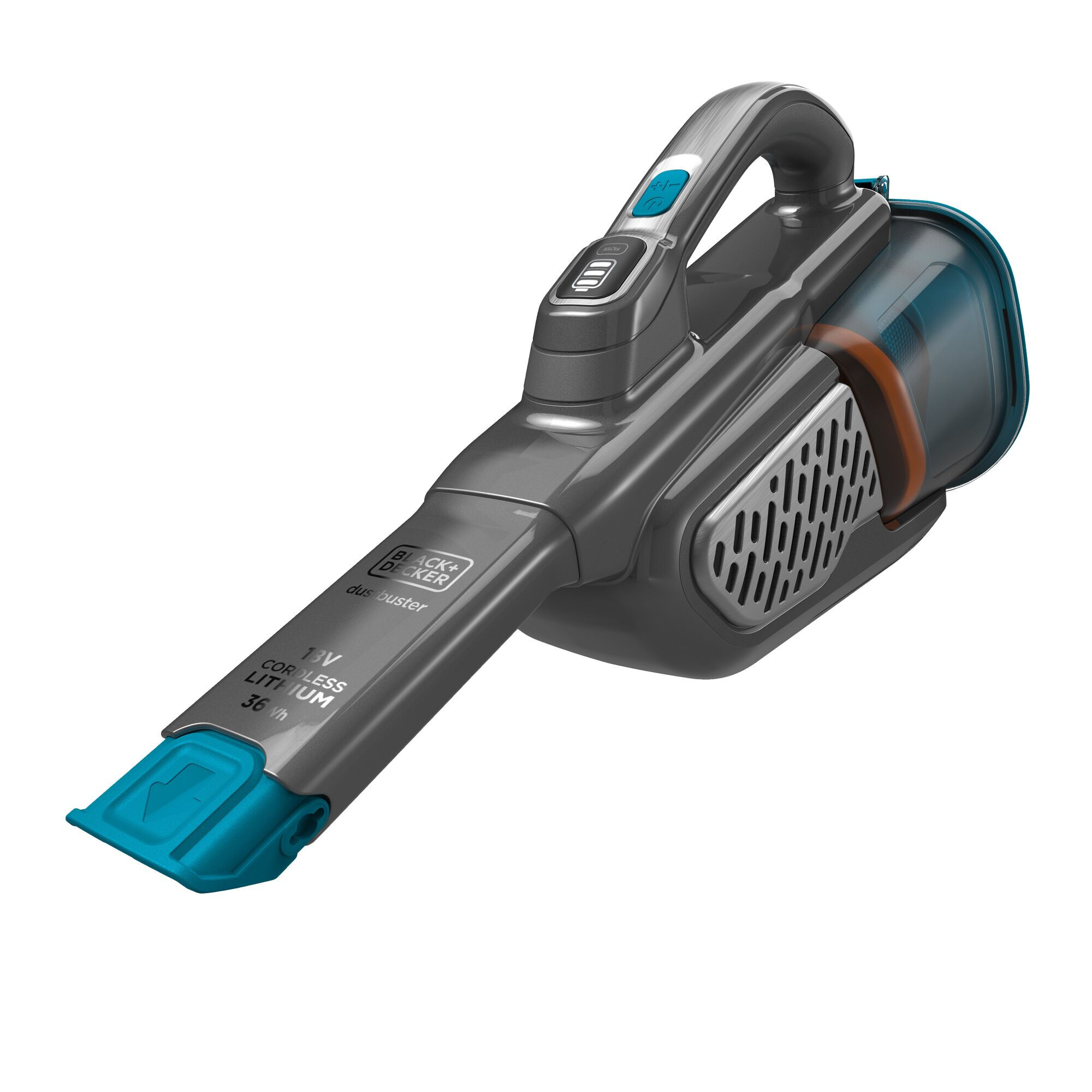 Black & Decker BHHV520BF Handstaubsauger Schwarz, Blau, Silber Beutellos