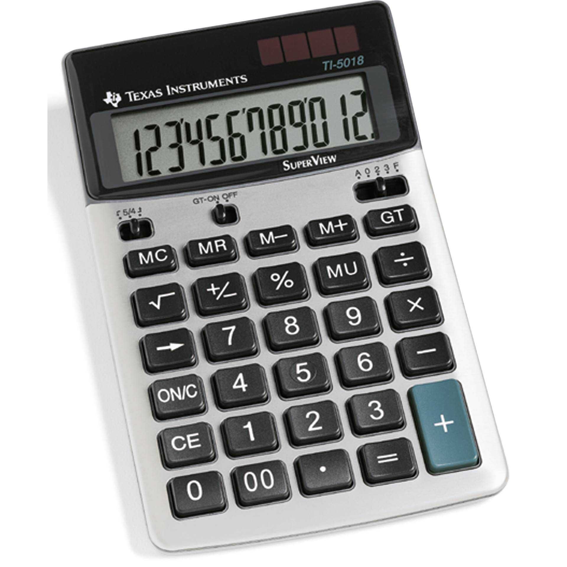 Texas Instruments TI-5018 SV - Desktop-Taschenrechner - 12 Stellen - Solarpanel, Batterie