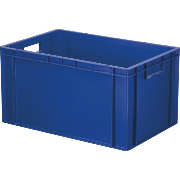 Stapelkiste Kunststoff, Höhe: 320 mm, Länge: 600 mm, Breite: 400 mm, blau