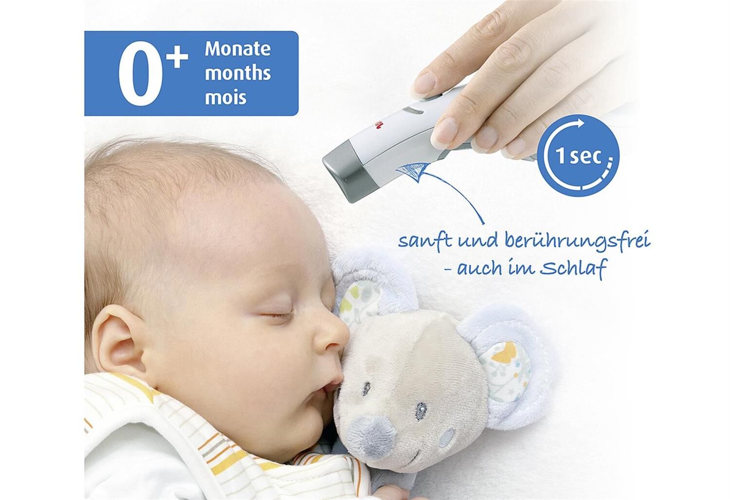 REER Infrarot-Thermometer Colour SoftTemp 3 in 1 kontaktlos