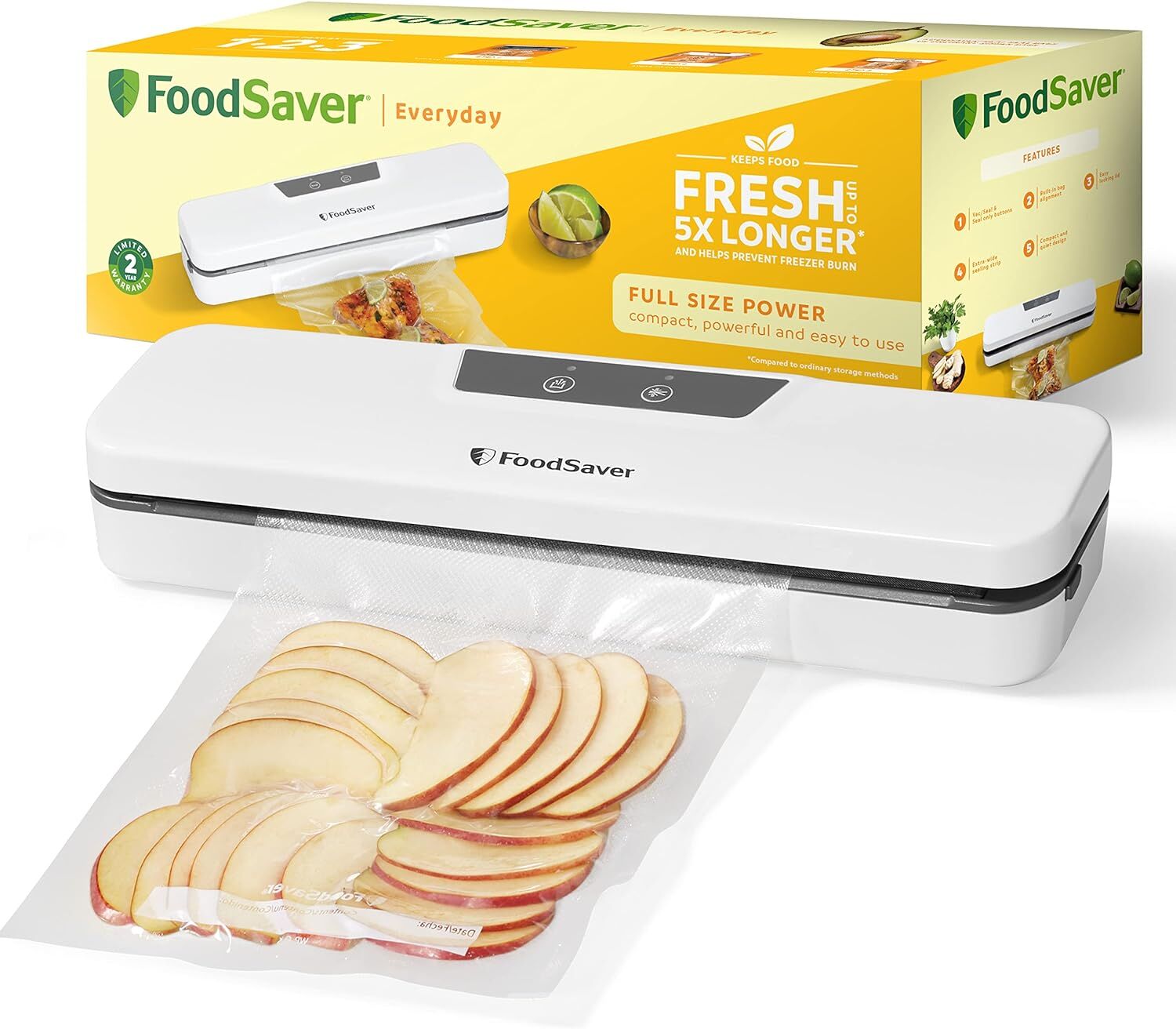 FoodSaver Vakuumier-Gerät mit 5 Vakuumierbeuteln
