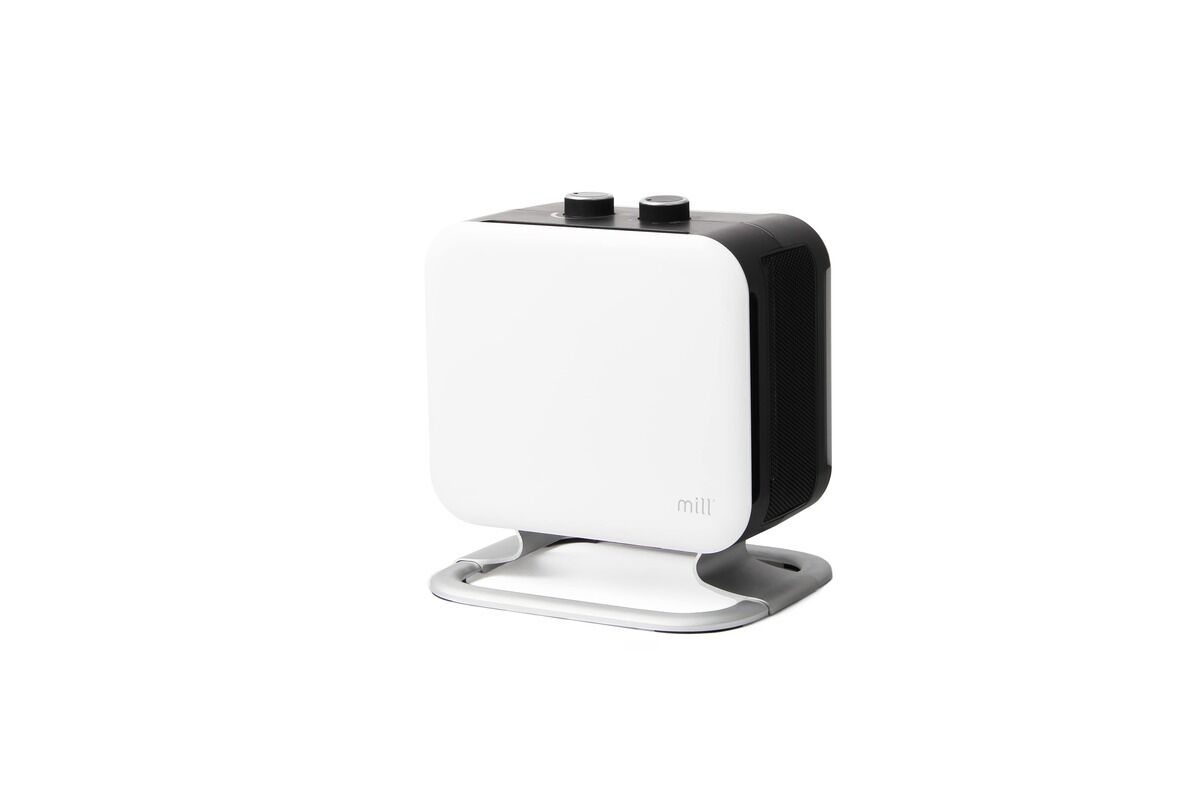 Mill Compact Heizlüfter 1800W mit Aluminiumfuß, weiß