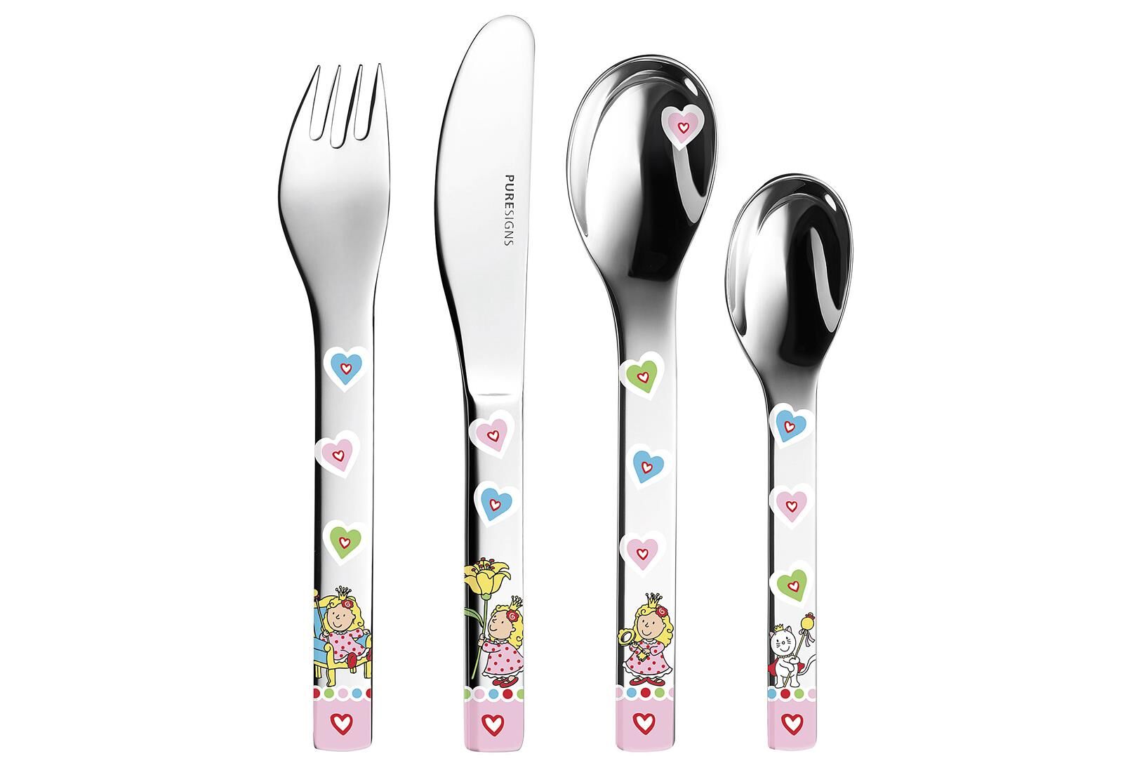 PURESIGNS Kinderbesteck Nelia 4teilig