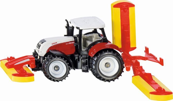 Sieper SIKU 1672 Steyr mit Pöttinger Mähwerkskombination 1672