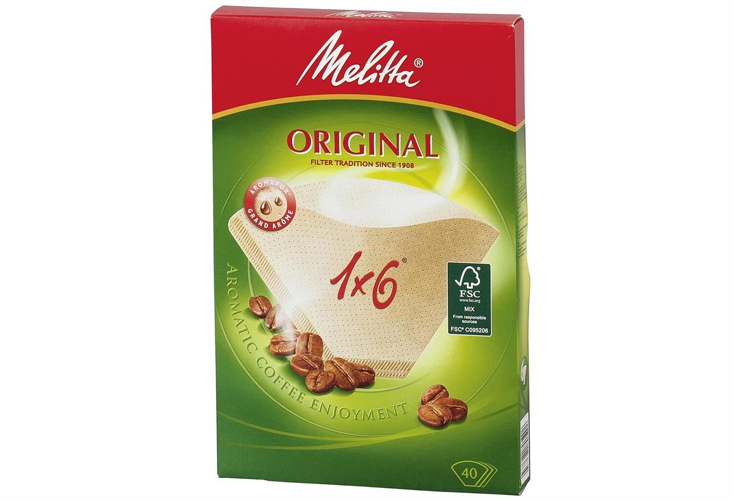MELITTA Filtertüten natur Pack 40 Stück
