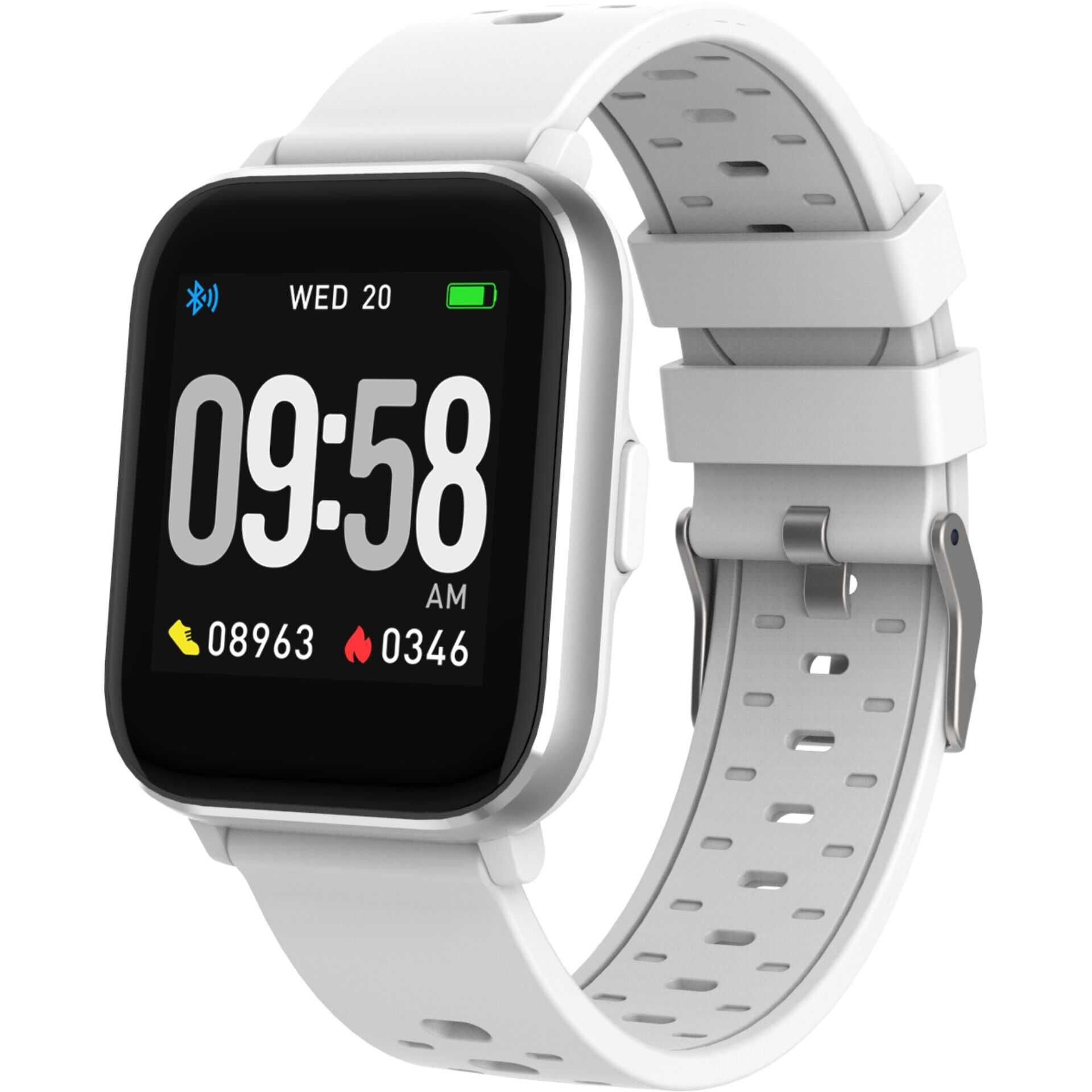 DENVER SW-164 - Weiß - intelligente Uhr mit Band - Anzeige 3.6 cm (1.4") - Bluetooth - 141 g