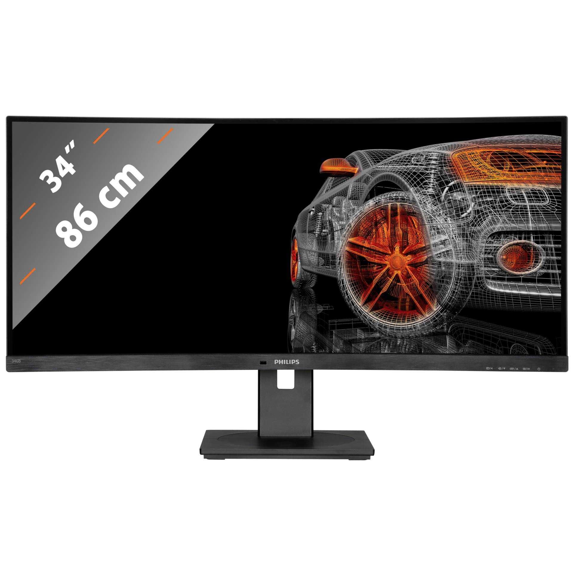 Philips B Line 346B1C - LED-Monitor - gebogen - 86.36 cm (34") - 3440 x 1440 UWQHD @ 100 Hz - VA