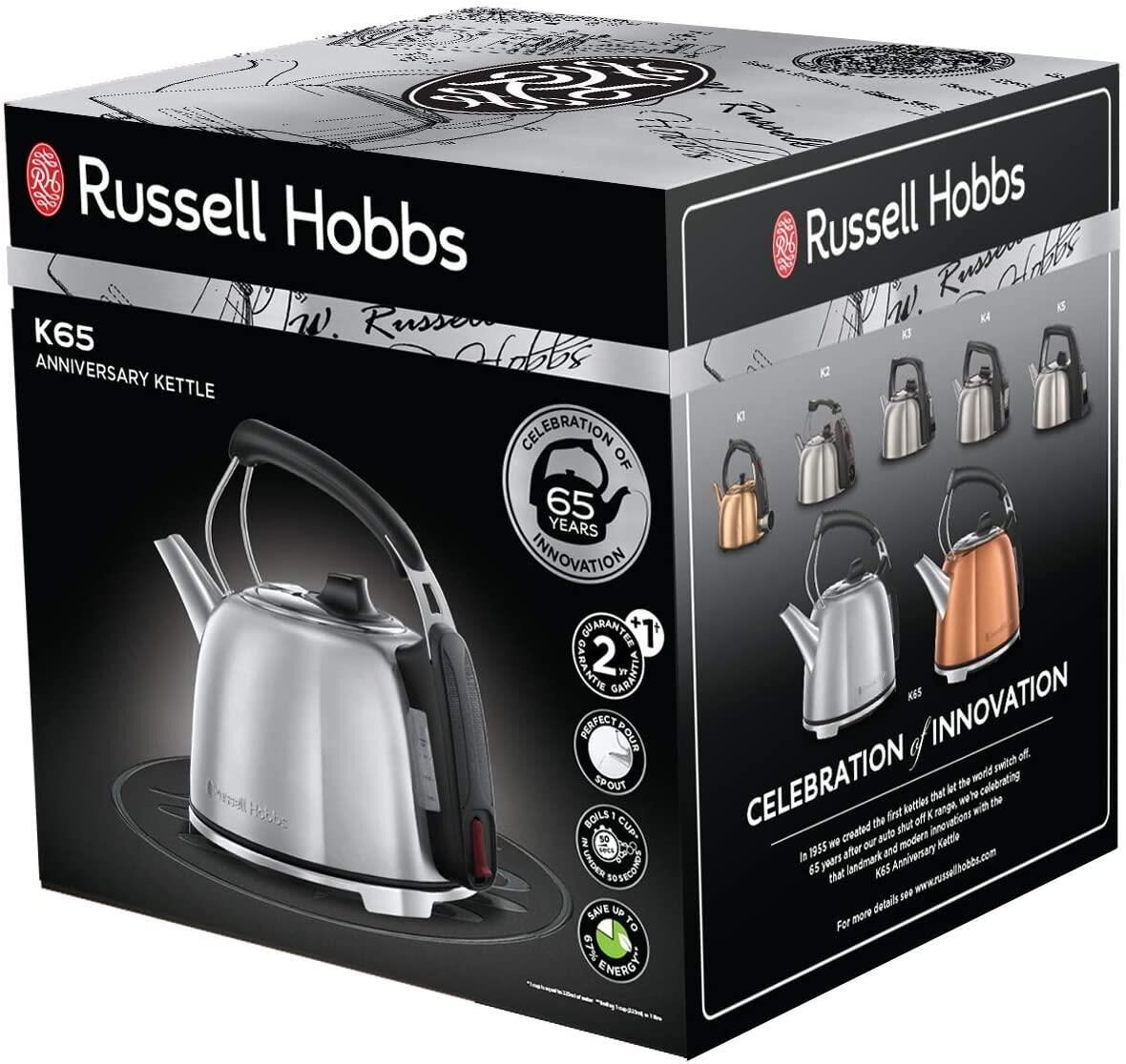 Russell Hobbs Wasserkocher Edelstahl Retro 25860-70