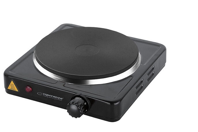 ESPERANZA EKH002K, Schwarz, Arbeitsplatte, Versiegelte Platte, 1 Zone(n), 1 Zone(n), Regelmäßig