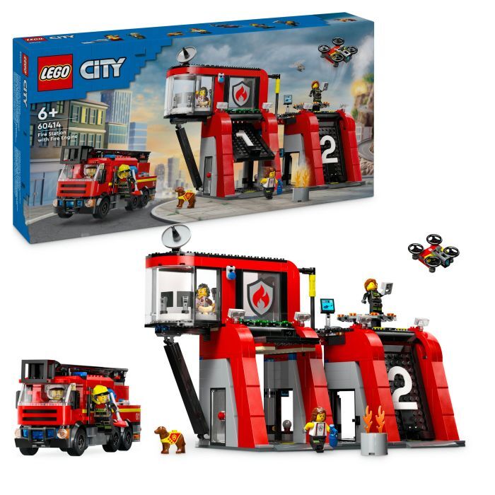 LEGO CITY 60414 FEUERWACHE MIT LÖSCHFAHRZEUG