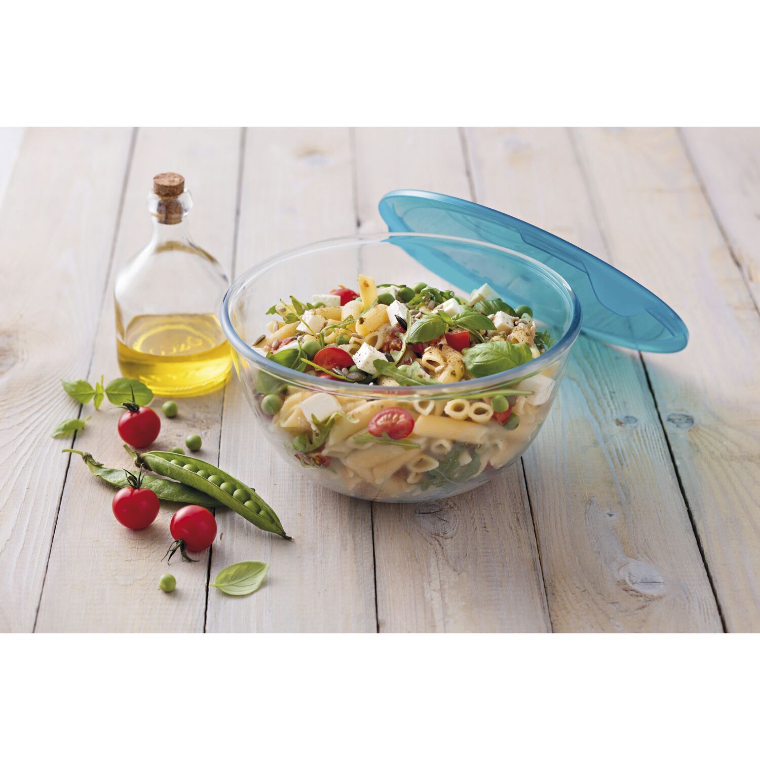 PYREX Schüssel mit Deckel, Inhalt: 0,50 Liter, Höhe: 100 mm, ø: 140 mm