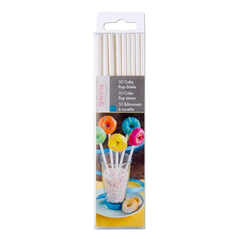 Städter Cake-Pop-Stiele 15 cm Weiß