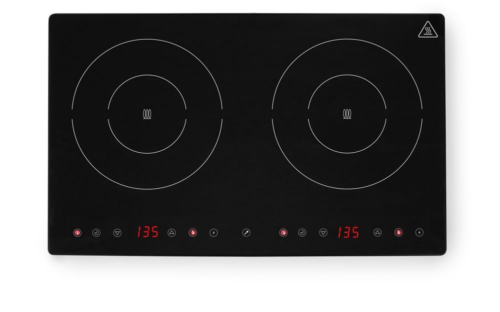 HENDI Induktionskocher doppelt Kitchen Line, Kitchen Line, 230V/3500W, 608x405x(H)54mm