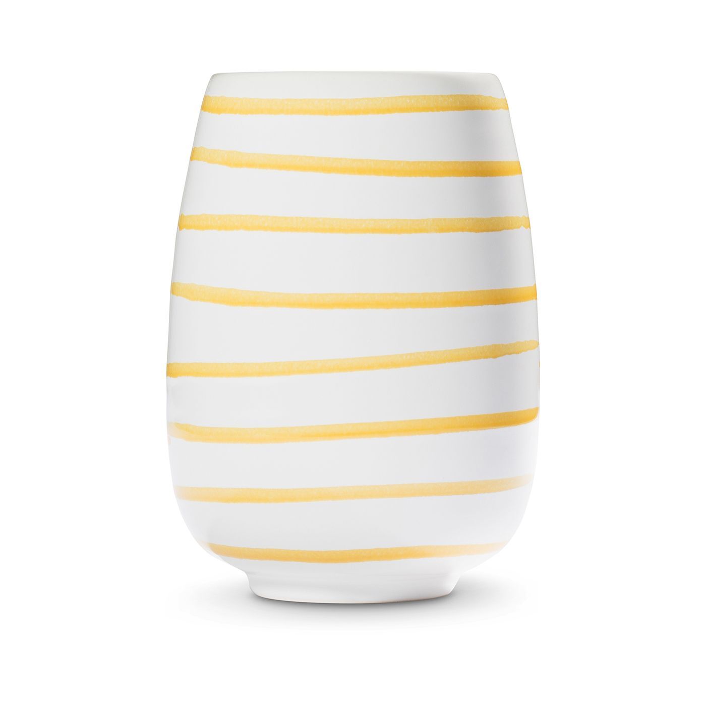 Gmundner Keramik Gelbgeflammt, Vase (H: 11cm)