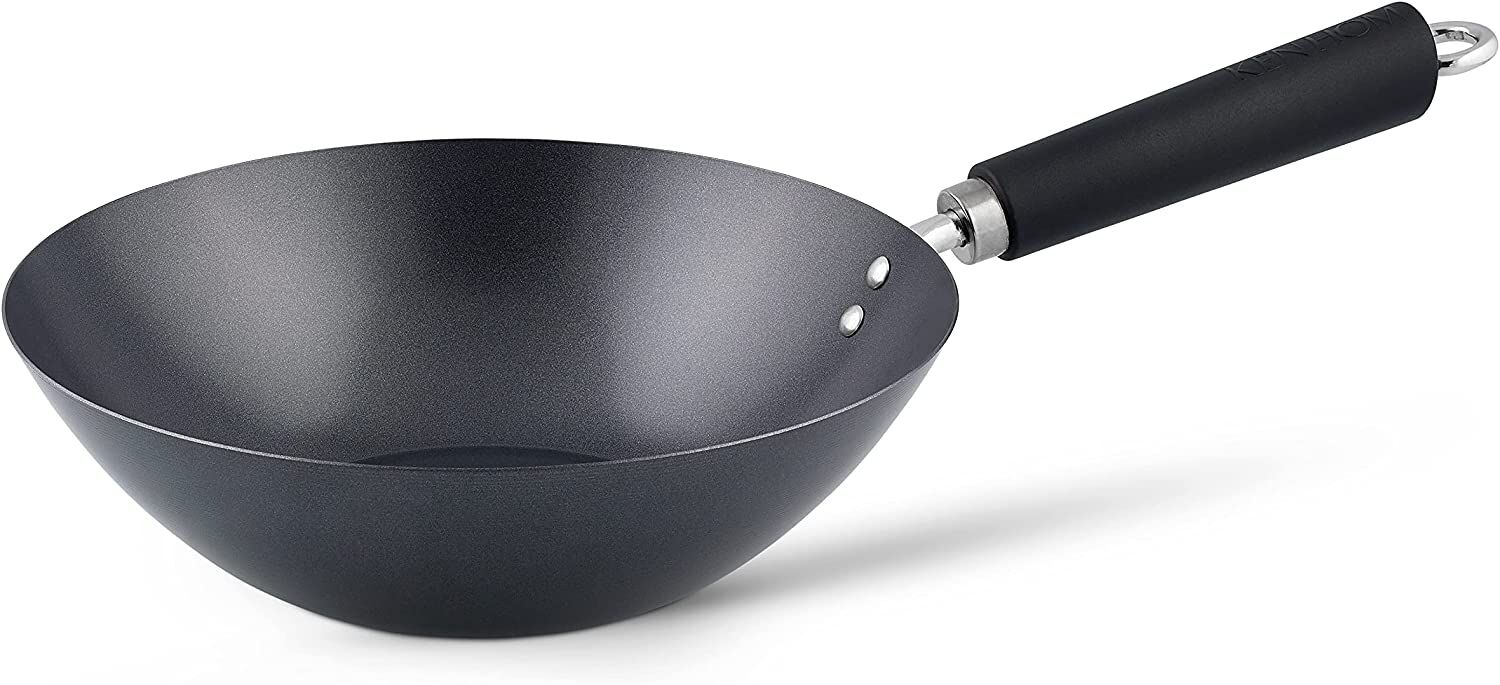Ken Hom Wok   Karbonstahl mit Antihaftbeschichtung  Ø 27 cm