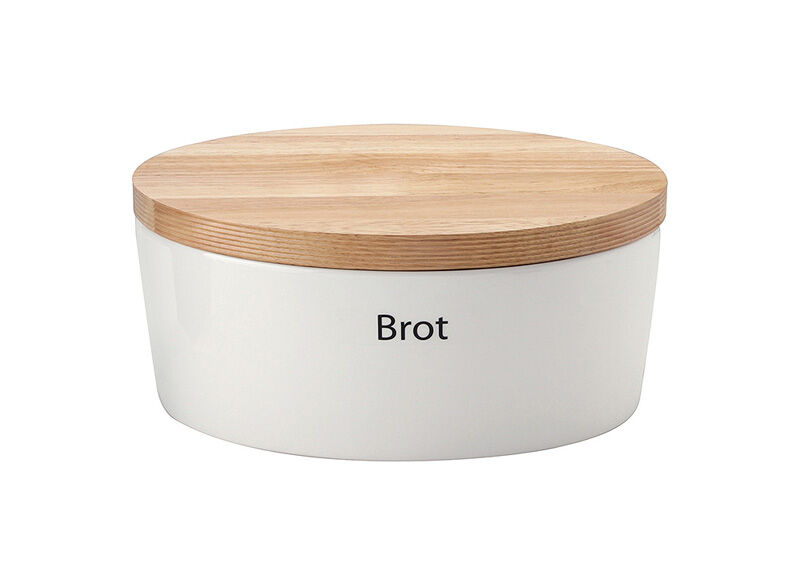 Continenta Brottopf oval mit Holzdeckel 3932