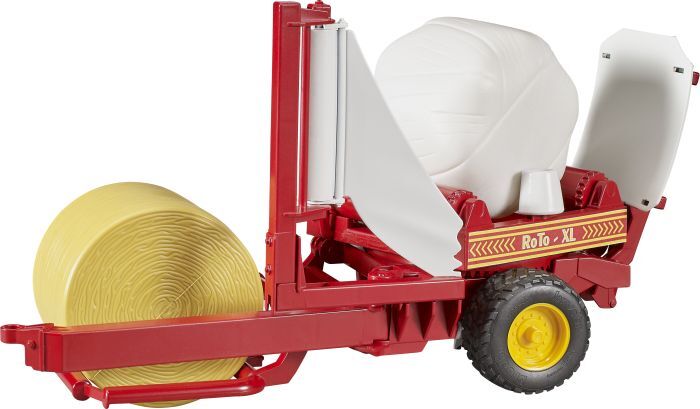 Bruder, Ballenwickler und zwei Rundballen 02122, Profi, 38,5x19x22 cm, Grün, 3 Teile, 2122