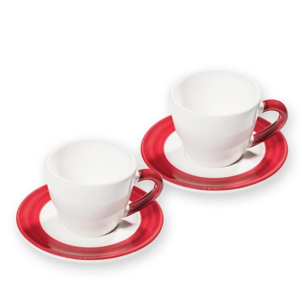 Gmundner Keramik Variation Bordeauxrot, Espresso für 2