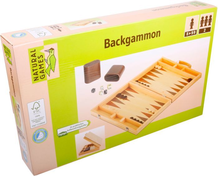 Natural Games Backgammon 38 x 22 x 5 cm 61058842