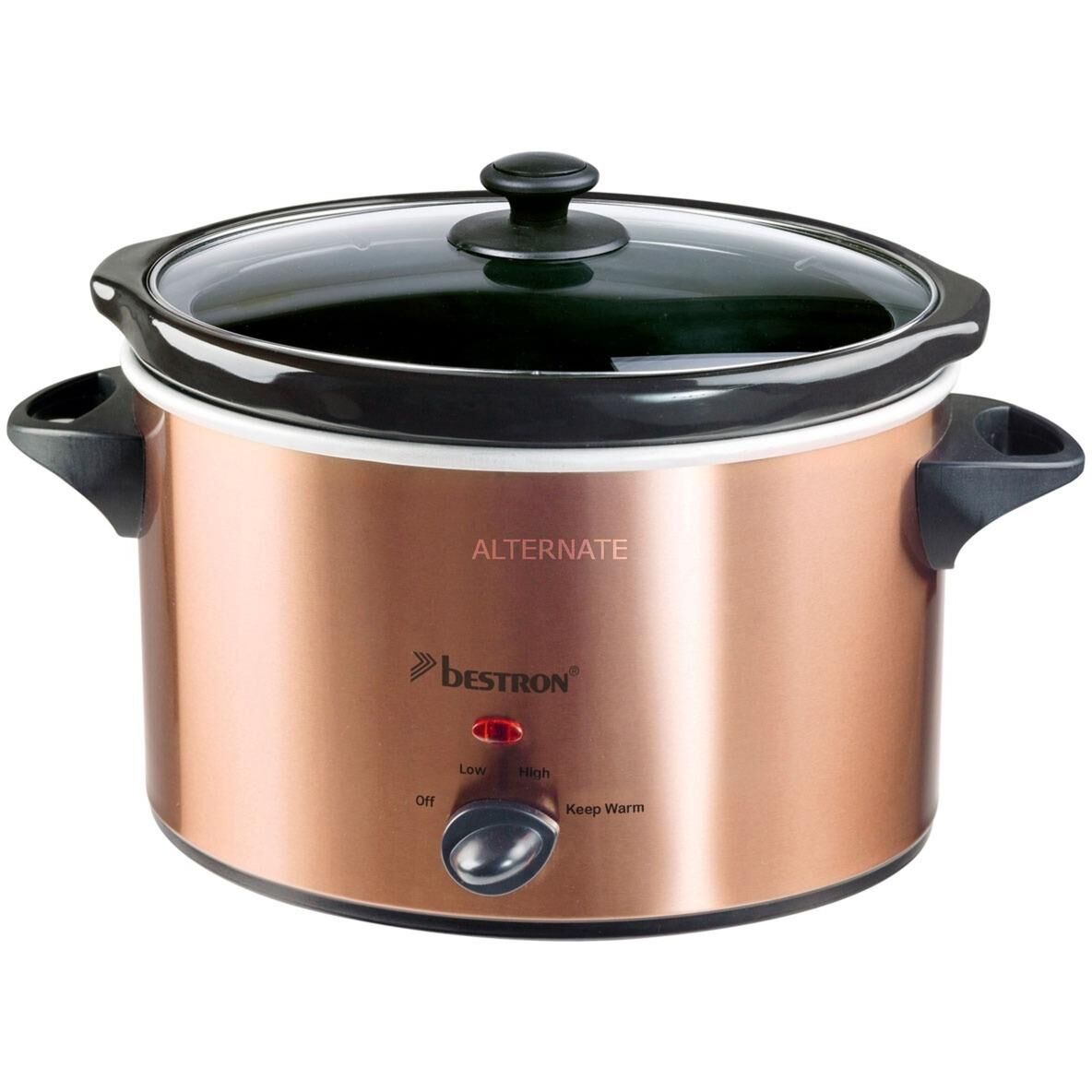 Bestron Slow Cooker 4,5 Liter Kupfer