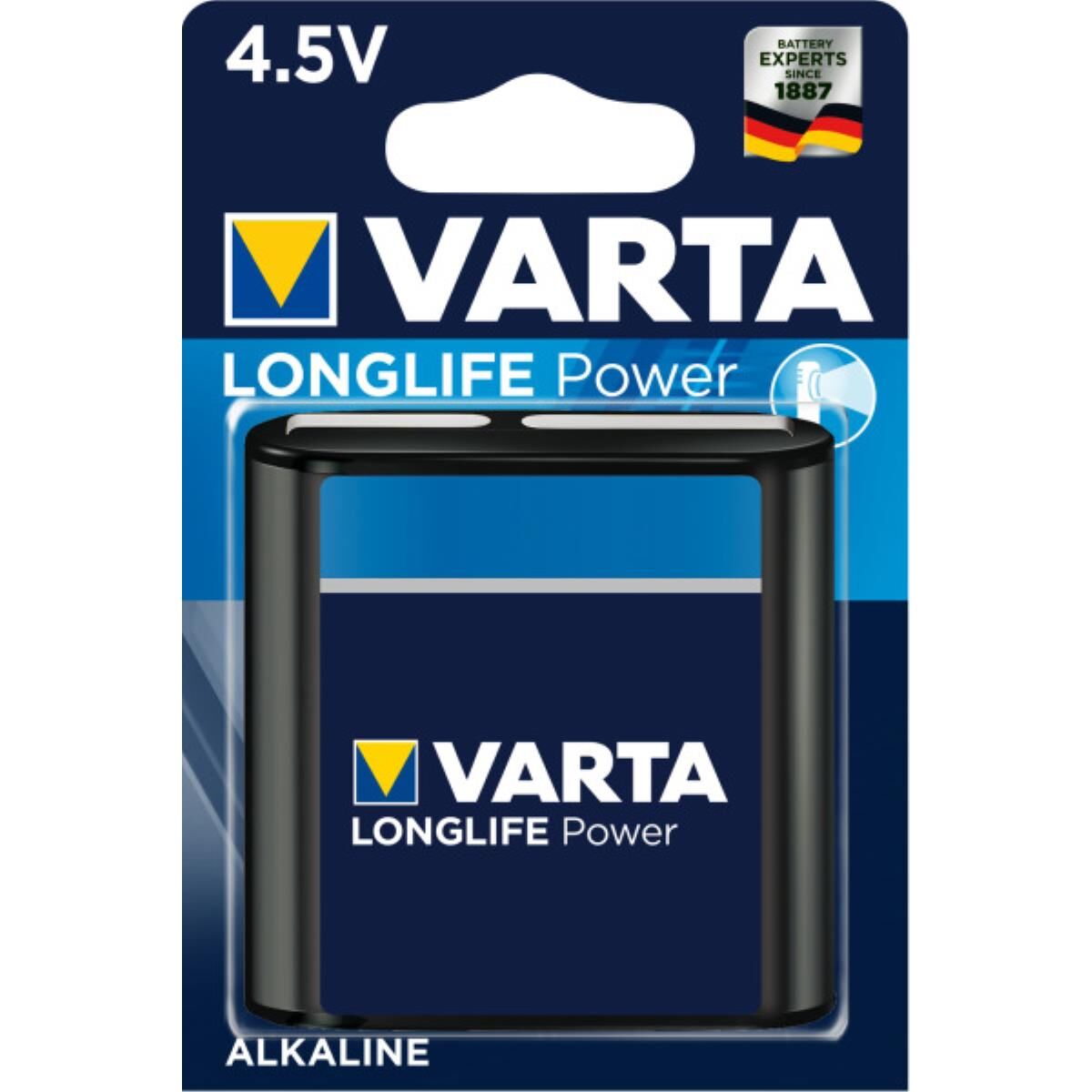 Varta 4912 LONGLIFE POWER Flachbatterie Blister
