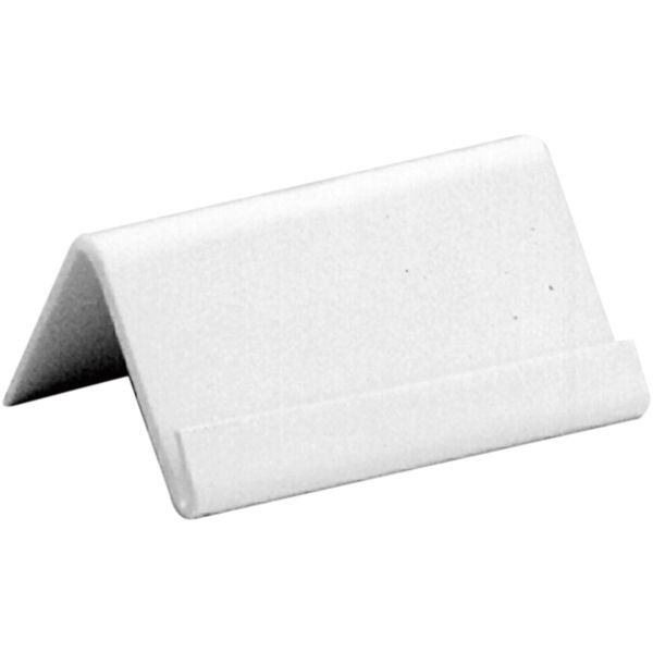 GRADWOHL Kartenhalter Polystrol weiß, abgewinkelt, Länge: 60 mm