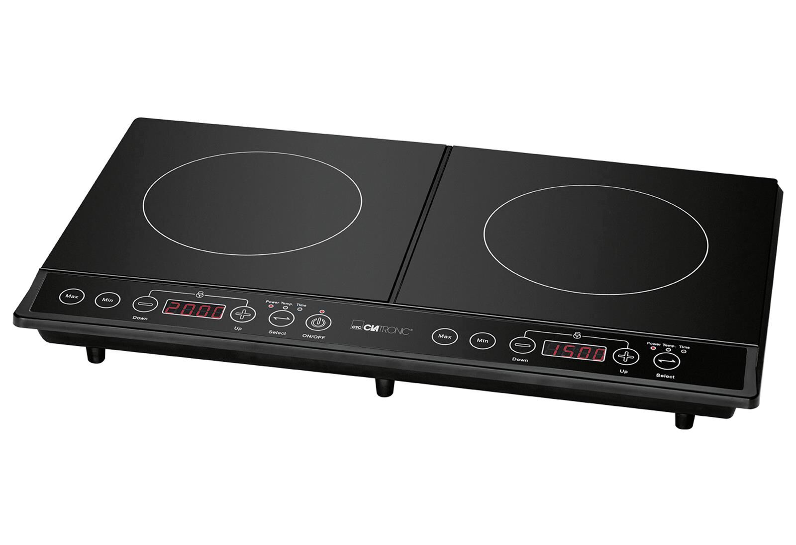 CLATRONIC DKI 3609 Doppelinduktionskochplatte 3500Watt schwarz