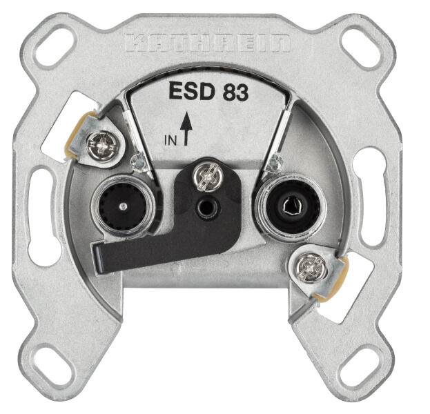 KATHREIN Breitband-Einzelanschlussdose 2 Loch IEC ESD 83