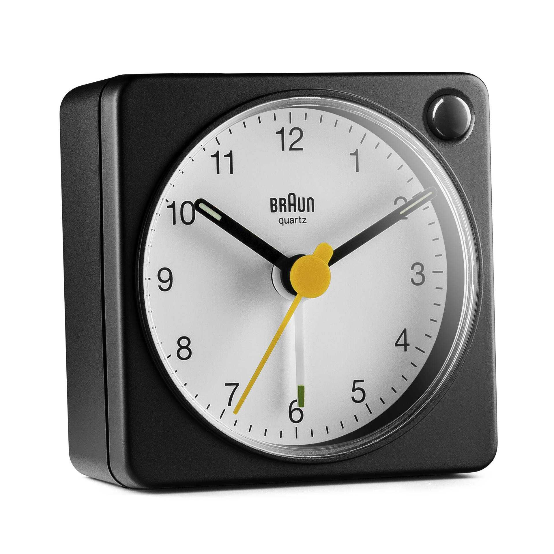 Braun BC 02 XBW Quarzwecker schwarz-weiß Lichtf.