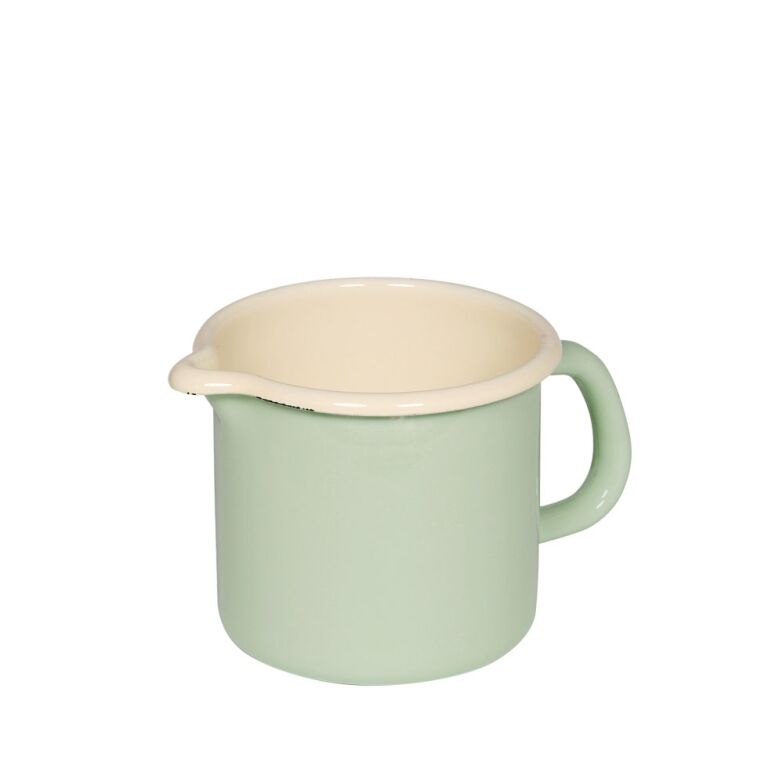 Riess Schnabeltopf Ø10cm 3/4L Pastell Nilgrün Emaille