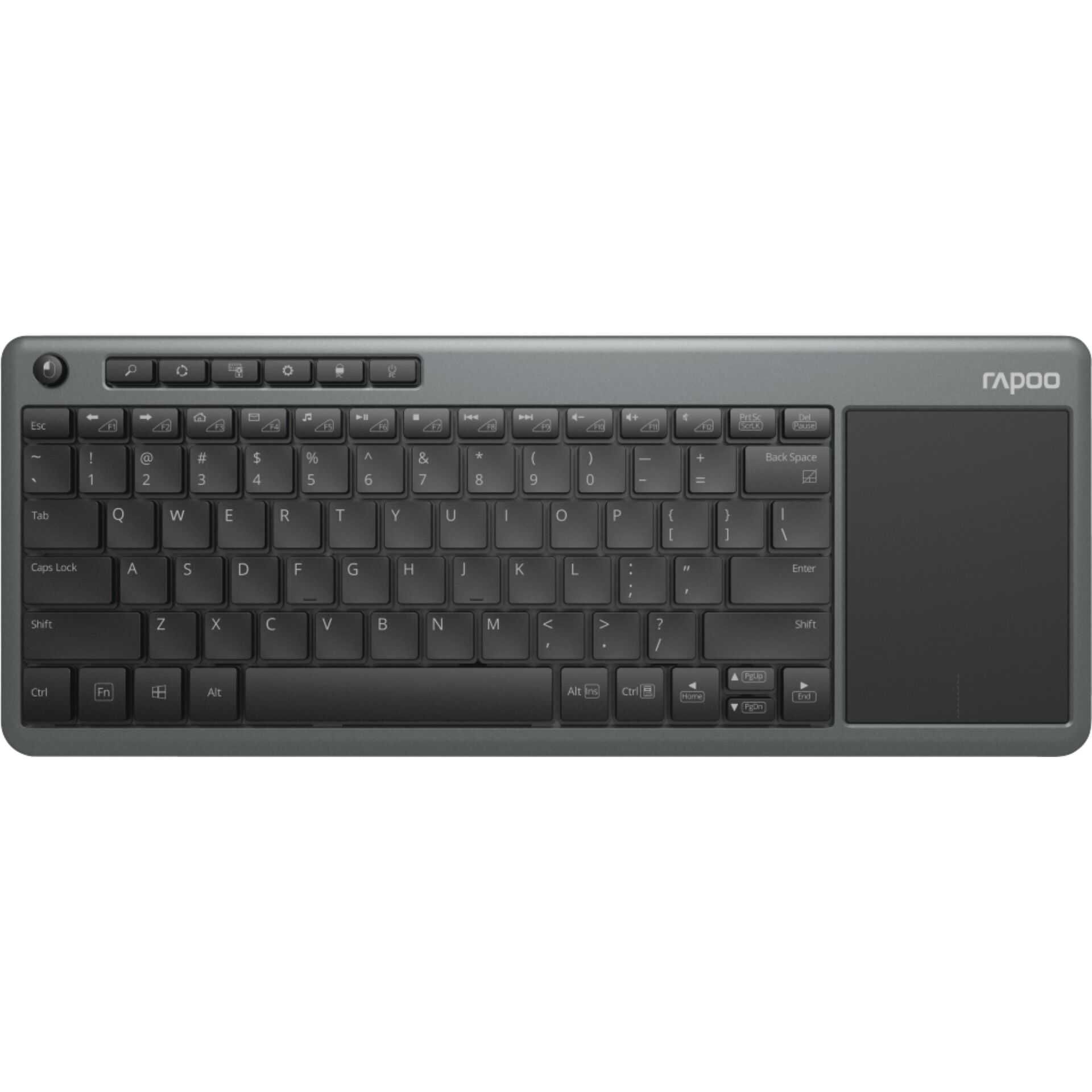 Rapoo K2600 - Tastatur - mit Touchpad - kabellos - 2.4 GHz - QWERTZ