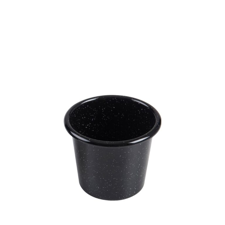 Riess Back- Muffinform hoch Ø8cm Schwarz Emaille